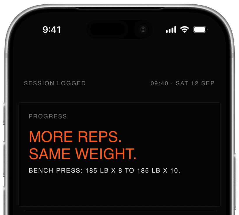 OneMore Progress shown in approved iPhone product photography.